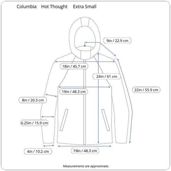 Columbia Hot Thought Jacket Omni-Heat Omni-Tech Yellow Gray Extra Small XS - Picture 15 of 16